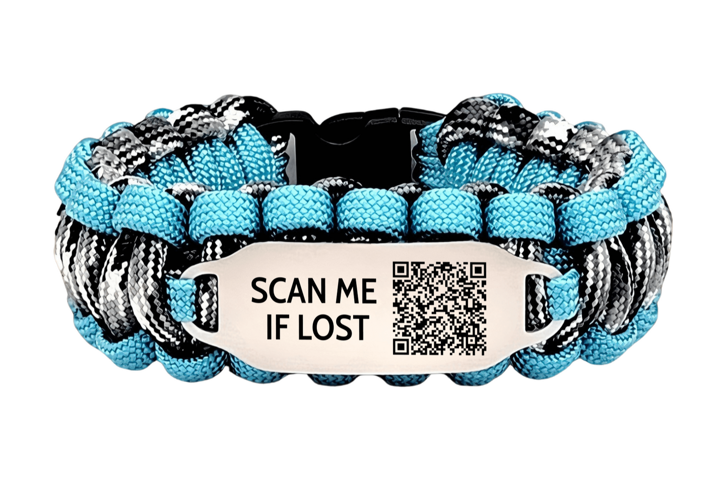 Personalized QR Code 550 Paracord Bracelet For Dementia and Alzheimer's