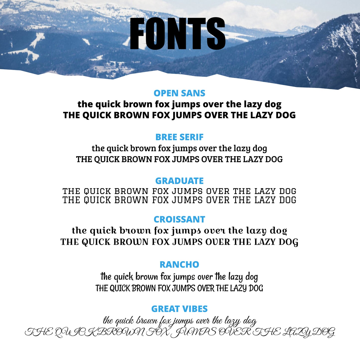 Chart displaying available font selections for Arctic Summit bracelets, each labeled with their respective font names.