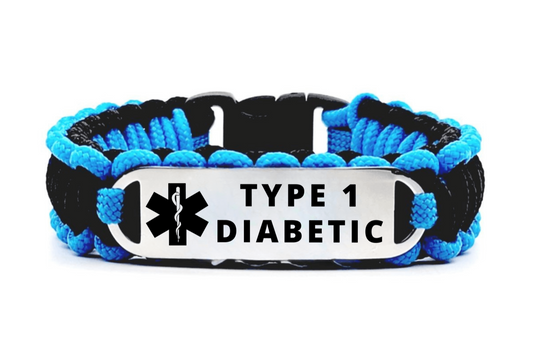 Thin 275 Paracord Bracelet for Kids & Adults – Custom Engraved Stainless Steel ID Tag