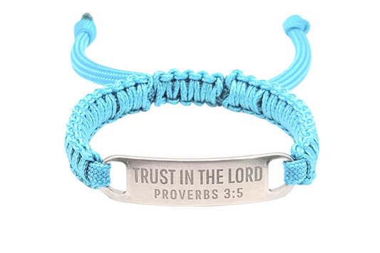 Adjustable Micro Paracord Bracelet with Custom Engraved Stainless Steel ID Tag