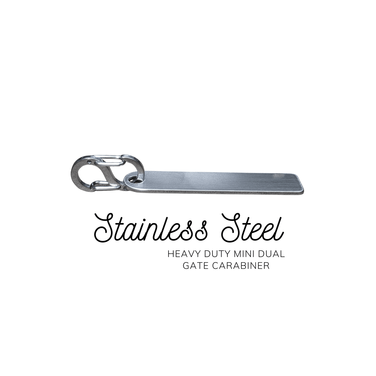 Custom Engraved Stainless Steel Zipper Pull – Medical Alert & Autism ID Tag