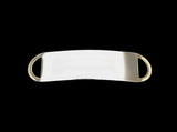 Engraved Stainless Steel Small Rectangle Bracelet ID Tag