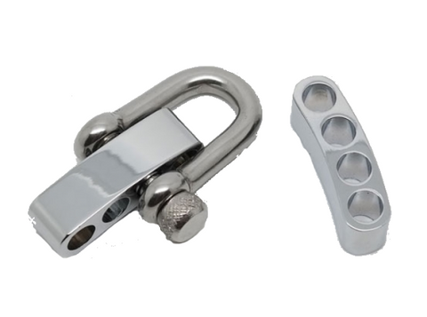 Engraved Stainless Steel Shackle